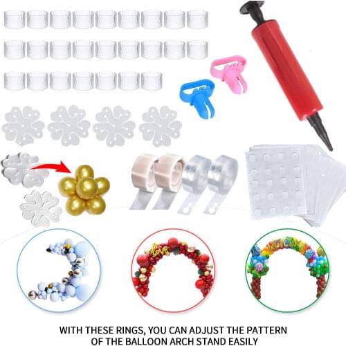 1-100pcs DIY Balloon Stick Balloon Clip Seal Plastic Balloon Chain Birthday Party Decor Kids Baloon Birthday Ballon Supplies