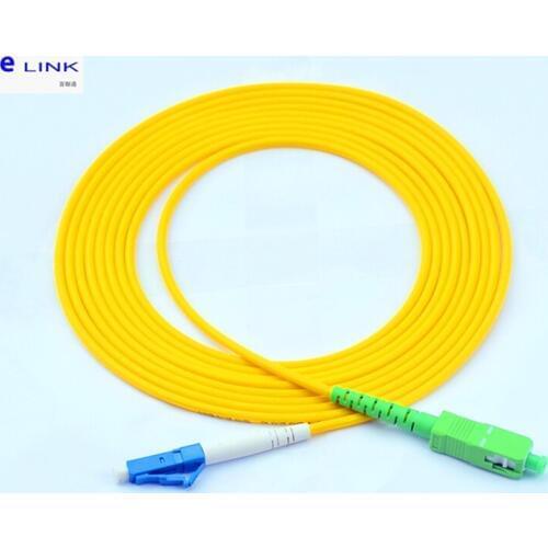 10pcs SC/APC-LC/UPC fiber optic patch cord SM Simplex 1M 2M 3M 5M 7M 10M LC-SCA optical fibre jumper SX free shipping IL
