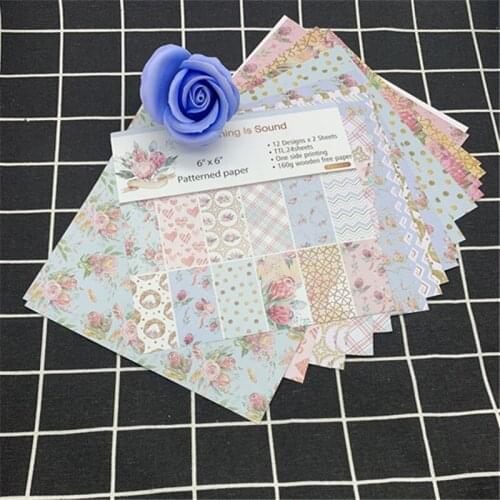 24 everything is good scrapbook paper origami art background paper card making DIY scrapbook paper crafts scrapbook paper bag