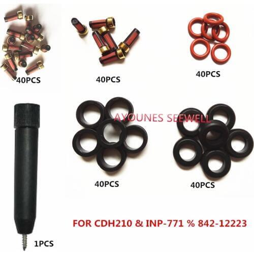 40sets fuel injector repair kits with filter extractor FOR CDH210 INP771 MD319790 MD319791 MD319815 MD352587 AY-RK065-1