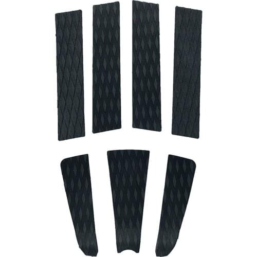 7pcs/set EVA Surfboard Deck Traction Pads Non-slip Foot Tail Pad with Kicker for Stomp Skimboards Surf SUP Paddle Funboard Fish