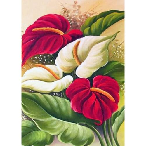 5D DIY Flower Diamond Painting Rhinestone Picture Full Diamond Embroidery Home Decoration Painting Gift Mosaic Cross Stitch Kit