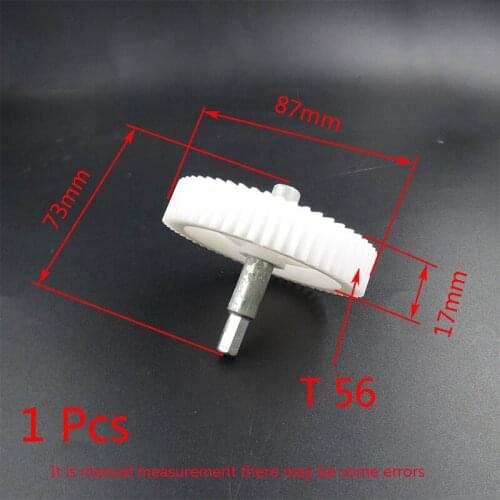 1Pcs Meat Grinder Parts Teeth 56 Diameter 87MM Tooth Thickness 17MM Shaft Length 73MM For Menuett