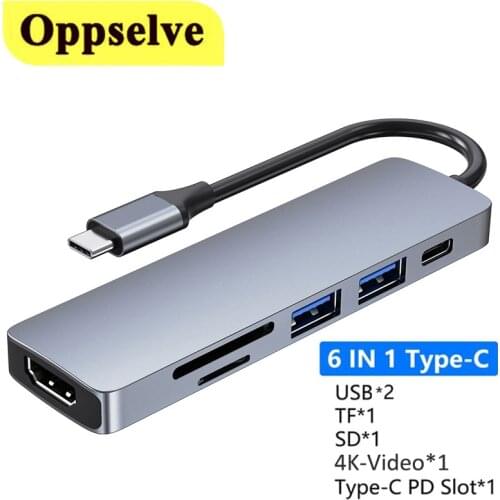 USB C Hub 3.0 2.0 OTG Dock Adapter Multifunctional Card Reader for Video USB C SD TF TypeC Splitter For Laptop Notebook Computer