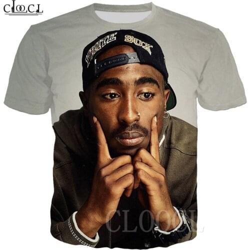 2Pac Rock Rapper T Shirt Men Women Tee Tops 3D Printed Tupac Amaru Shakur Hip Hop Streetwear T-shirts Oversized Summer Pullovers