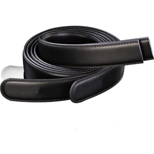 PU Leather Fashion Business Men Belt Classic Vintage High Quality Strap Buckle Style Black Fashion Strap Male Jeans