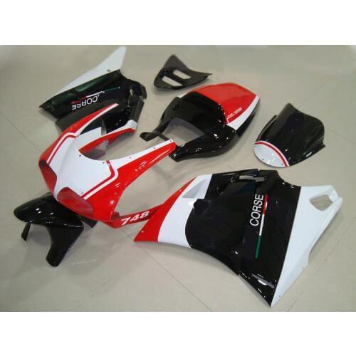 Injection mold Fairings bodywork for DUCATI 748 916 03 04 05 ducati 996 998 2003 2004 2005 White red Fairing kit+gifts DB13