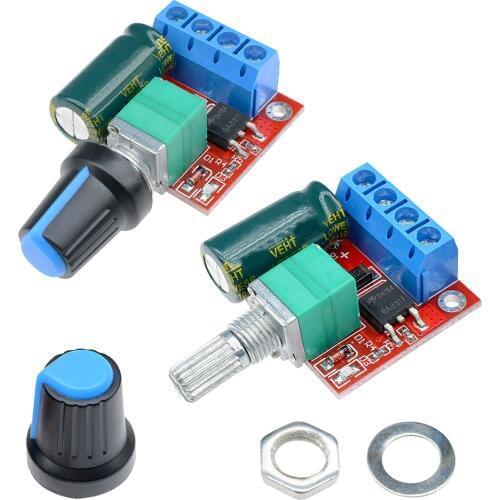 Pulse Width Modulation PWM DC Motor Speed Controller Control Regulator Module 5A Switch Function 90W 4.5-35V LED Dimmer Board