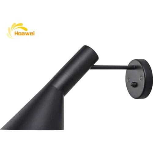 Nordic Minimalist LED Wall Lamp Lighting Decoration Wall Lights Led Sconce Bedside Bedroom Foyer Black White Light Fixtures