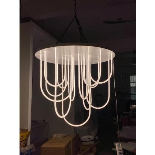 Hotel Engineering Sales Office Clothing Store Creative Postmodern Simplicity Nordic Guest Restaurant Studio Water Bar Chandelier