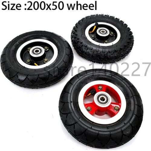 200X50 Front and Rear Wheel for Electric Scooter Balancing Car 8 Inch 8x2 Inflatable Tire Wheels
