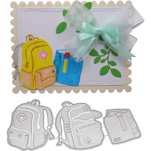 School Bag Backpack Metal Cutting Dies Stencil DIY Scrapbooking Album Stamp Paper Card Embossing Craft Decor E56E