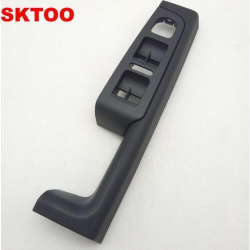 SKTOO For Skoda Superb door handle, front left door armrest box, driver side inner handle frame, the lifter switch box black