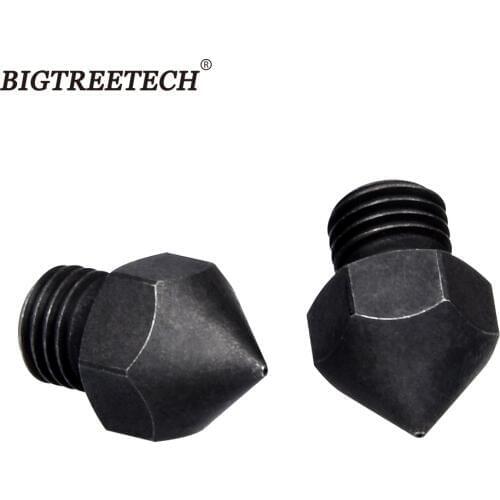 CR10S pro Hardened Steel Nozzle 0.2/0.4/0.6/0.8MM High Temperature 3D Printer Parts for CR10S Pro Heat Block M6 Thread Extruder