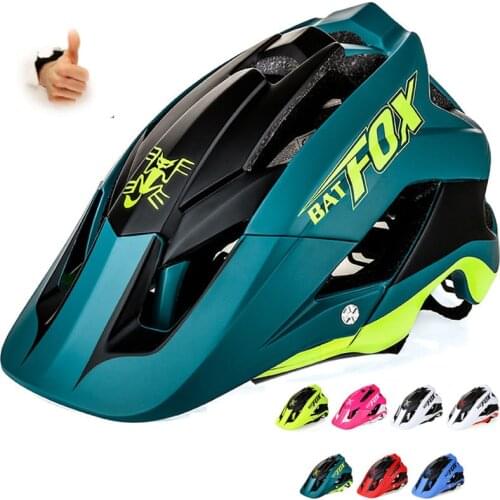 BATFOX Ultralight Bicycle Cycling Helmet Bike Helmet Overall Molded Road Helmets DH AM Capacete Casco Ciclismo Bicicleta Hombre