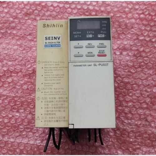SL-E024-0.75K 220V 0.75KW inverter , used one , 90% appearance new , test goods , free shipping