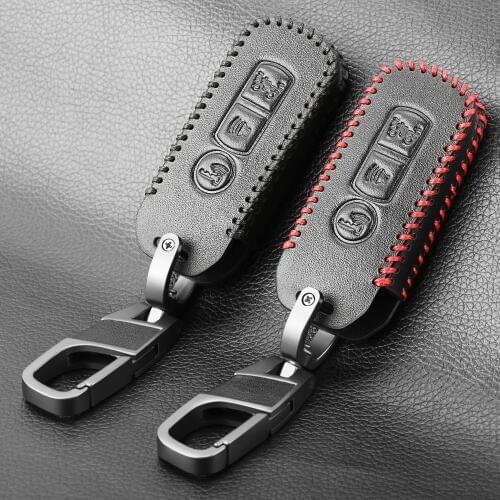 Protective Leather Key Case For Honda X ADV SH 300 150 125 Forza 300 125 PCX150 2018 Motorcycle Scooter 3 Button Smart Key