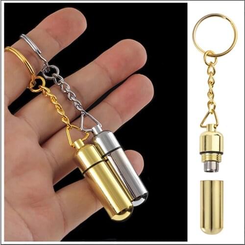 1Pc Cigar Punch Cigar Drill Stainless Steel Pocket Cigar Scissors Tool Accessories Portable With Keychain