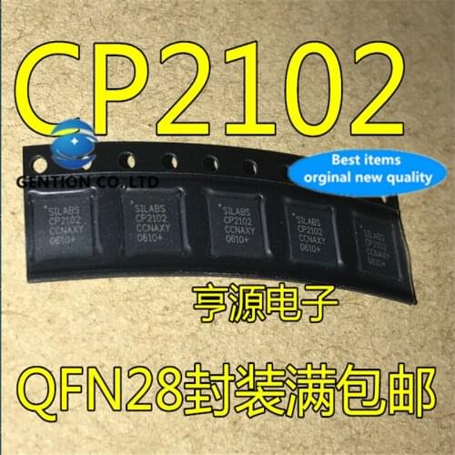 10Pcs CP2102 CP2102-GMR QFN-28 USB to serial port in stock 100% new and original