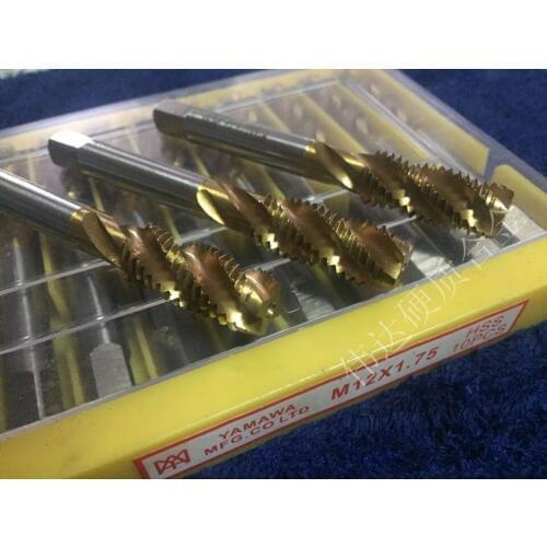 10pieces/SET M10X1.5 YAMAWA plating titanium screw machine tap | screw tap