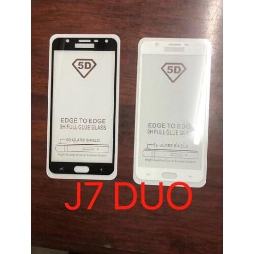 10pcs/lot 5D Full Cover Tempered Glass Screen Protector For sumsung A6 2018/A6 PLUS 2108/J2 PRO 2018 J7DUO Retail packaging