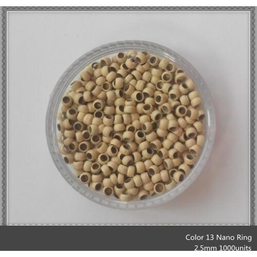 10000Units Hair Extension Nano Ring Bead 2.5 mm Micro Ring Tools For Nano Tip Hair Extension 8 Color Options