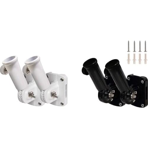 2 in 1 Multifunctional Adjustable Flagpole Bracket Heavy Duty Aluminum All Weather Flag Holder Wind Resistant