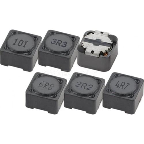50pcs 12*12*7mm Power Inductance CD127R CD127 Shielded inductor SMD Inductor 2.2/3.3/4.7/10/15/22/33/47/68/100/150/220/330UH/1mH