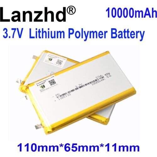 6-40PCS 3.7V Li Polymer Battery 10000mAh Soft package battery For Power Bank Bluetooth Speakers Tablet DVD battery Rechargeable