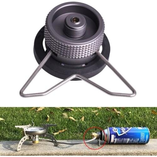 Camping Aluminum Alloy Stove Burner Adaptor Outdoor Hiking Split Type Furnace Converter Connector Tank cylinder Adapter