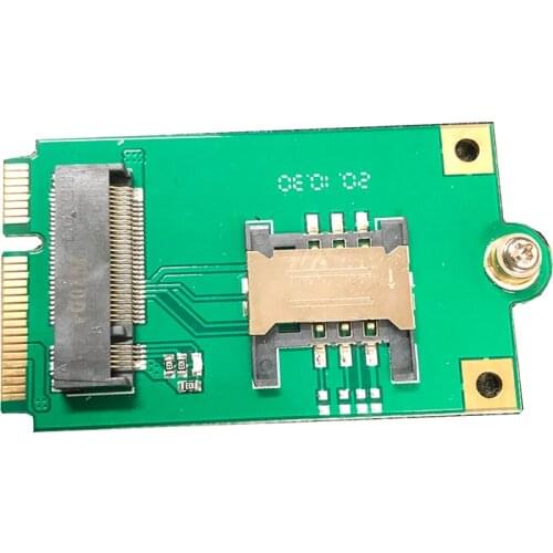 NGFF to Mini Pcie Adapter with screws SIM card slot M.2 to PCIE transfer card for EM7565 ME906S-158 EM06-E Telit LN940 EM20 etc