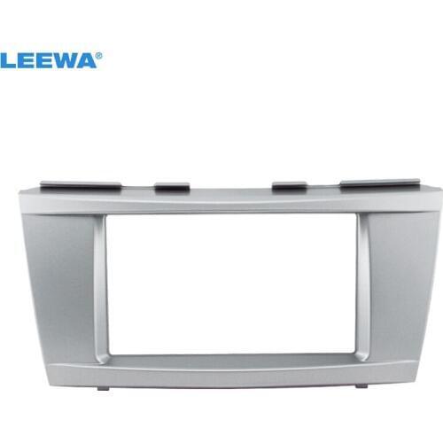 LEEWA Car Refitting DVD Radio Panel Dash Fascia Audio Frame Kit 173*98mm for Toyota Camry Altis 2006-2011 Frame 2DIN #CA3261