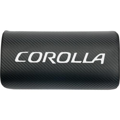 Car neck pillows both side pu leather single headrest case for Toyota Corolla accessories car styling