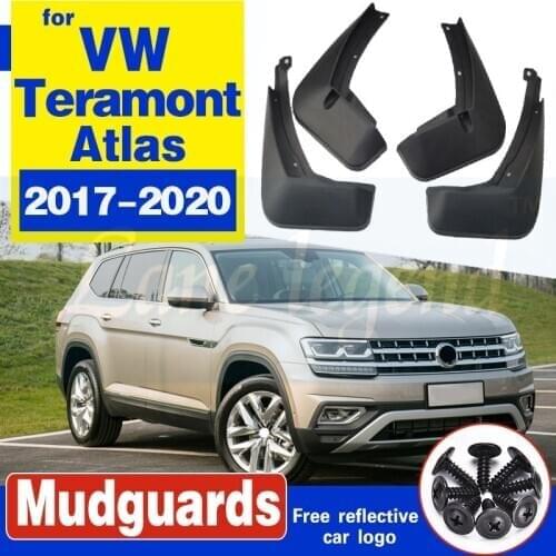 4Pcs Mudflaps For Volkswagen VW Atlas Teramont 2017-2020 Splash Guards Mud Flaps MudGuards Mud Flap Front Rear Car Accessories