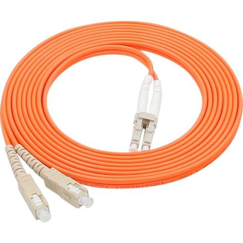 Manufacturer Price LC/UPC-SC/UPC Muliti Mode MM Duplex Fiber Optical Jumper Fiber Optic Patch Cord 1m/3m/5m/10m/30m/50m