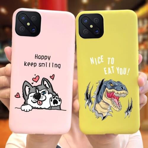 Lovely Printed Case For OPPO A92s PDKM00 A92 CPH2059 Phone Case Silicone Candy Color Back Cover For Oppo A92 92 92s TPU Bumper