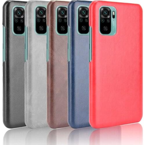 For Xiaomi Redmi Note 10 4G Case Litchi Skin Pattern PU Leather and PC Book Cover For Xiaomi Redmi Note 10s Phone Case