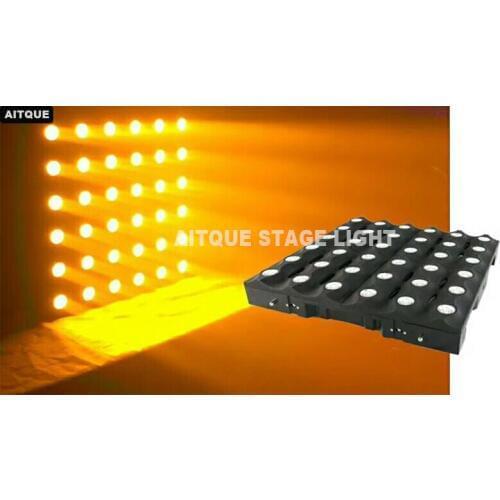 DJ stage led light lyre matrix 36X3W gold yellow led panel dmx led matrix for spotlights blinder light show