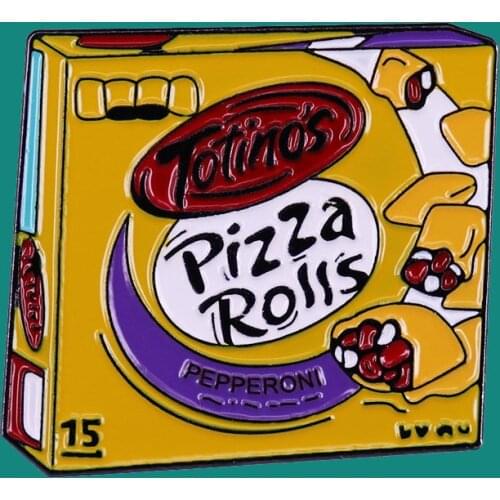 Totinos Pizza Rolls Enamel Pins Brooch Collecting Alloy Lapel Badges Men Women Fashion Jewelry Gifts Adorn Backpack Collar Hat