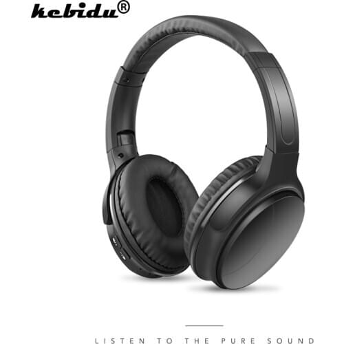 Kebidu Wireless Bluetooth 5.0 Earphones Headset Foldable Stereo Headphones Earphones with Microphone for Mobile Phone Music Mp3