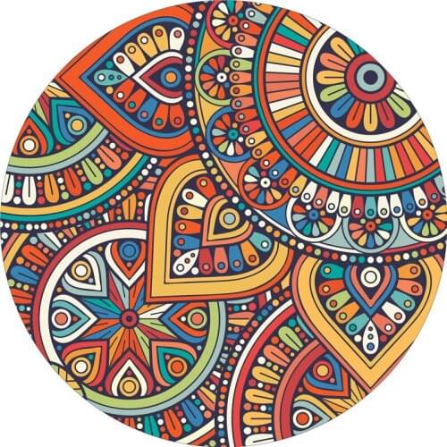 Ethnic Style round Carpet Coffee Table Living Room Personality Fashion Home Yoga Meditation Mat Modern Minimalist Nordic round