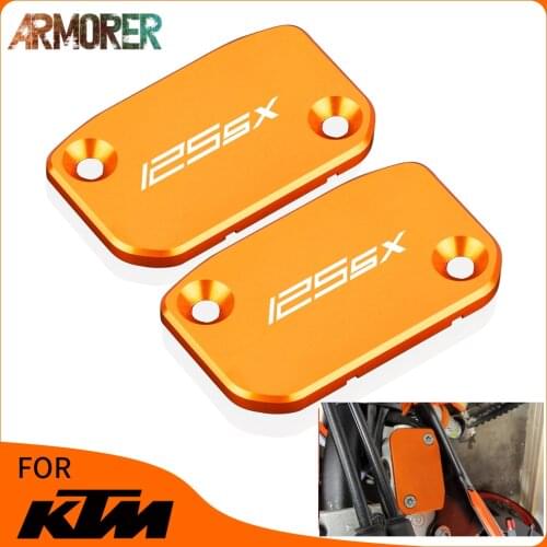 Motorcycle CNC Front Brake & Clutch Fluid Reservoir Cover Cap Accessories For KTM 125SX 125 SX 2016 - 2021 2017 2018 2019 2020
