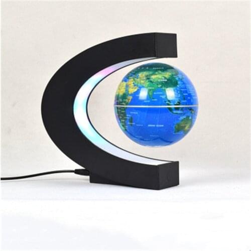 1Pcs Magnetic Levitation Floating Teach Education Globe World Map home Office Decoration Terrestrial Globe lamp