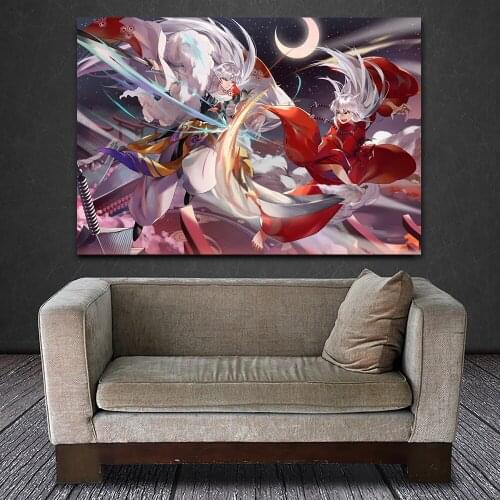 Home Decor Poster Modular Picture Animation Film And Television Inuyasha Canvas Painting Nordic Style Wall Art Print For Bedroom