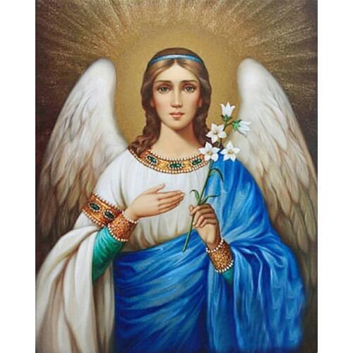 Sale Angel Portrait DIY 5D Diamond Painting Embroidery Full Square Home Decoration kit Round Drill Mosaic Religious Cross Stitch