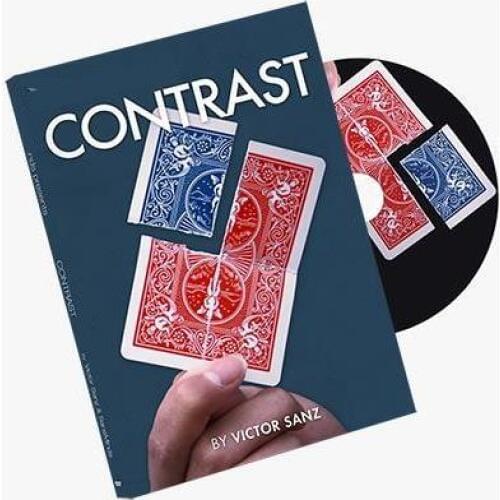 New Arrivals Contrast (DVD and Gimmick) - Magic Trick,Stage Magic,Close up,Card Magic props,Fun,Illusion,mentalism,Magia Toys