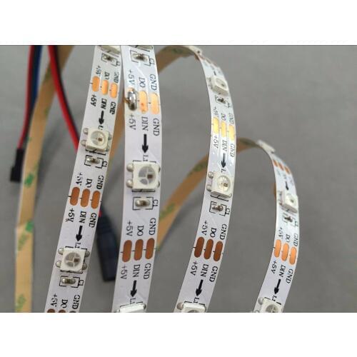 5m 34LEDs/m DC5V addressable WS2812B led pixel strip,non-waterproof;IP33,34pcs WS2812B/M with 34pixels;WHITE PCB