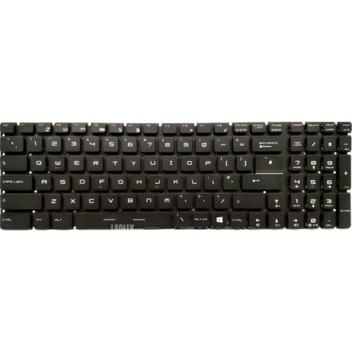 RGB backlit UK keyboard for MSI GE62 2QD/GE62 2QE/GE62 2QF Apache Pro