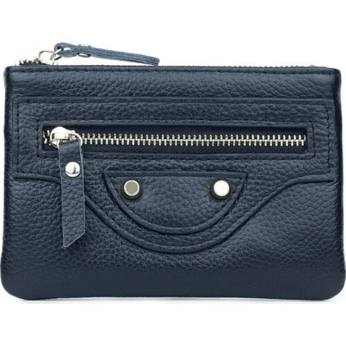 Head Leather Womens Purse Locomotive Coin Bag Zero Wallet European And American Style Fashion Multi-function Key Handbag