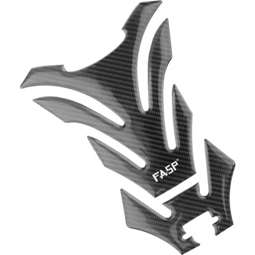 1pcs Rubber Fuel Gas Oil Tank Pad Protector Cover Decals Adhesive Sticker For Motorcycle Universal - Carbon Fiber Look